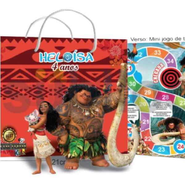 Sacolinha Moana + Mini jogo no verso
