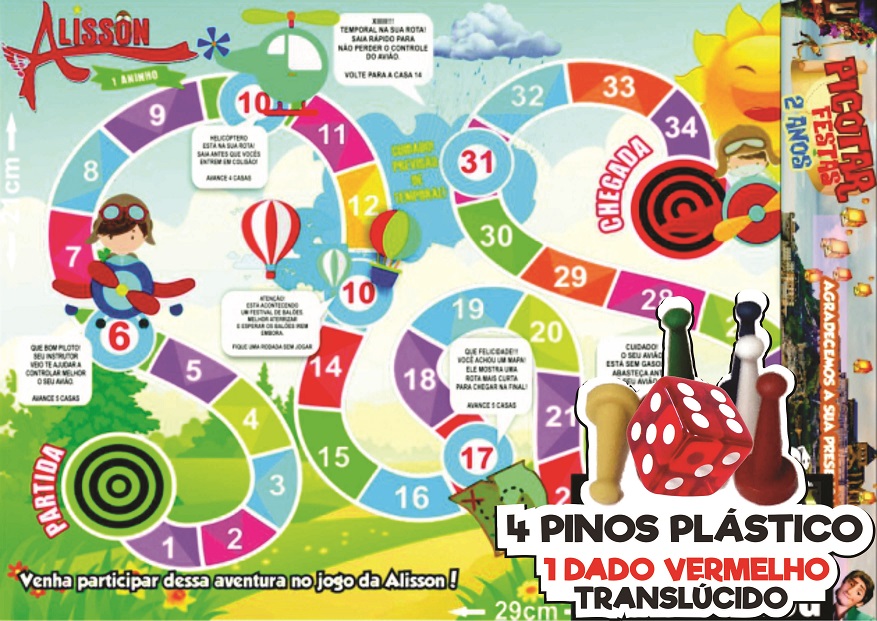 Jogo de Tabuleiro Aviador