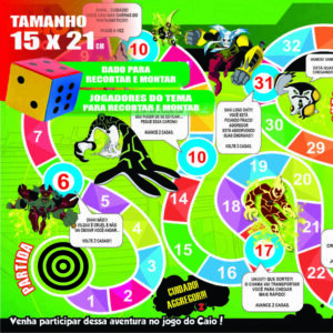 Jogo de Tabuleiro Ben10 - 15 x 21 cm