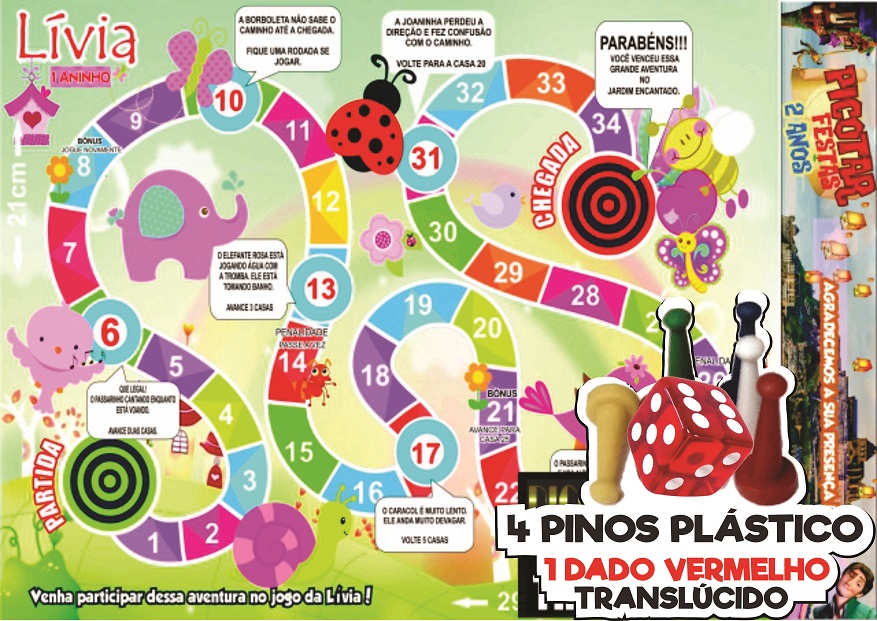 Jogo de Tabuleiro Jardim Encantado