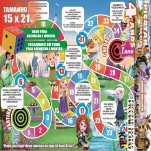 Jogo de Tabuleiro Princesas Baby