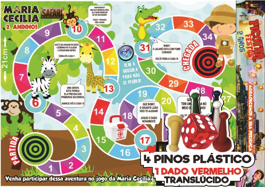 Jogo de Tabuleiro Safari