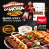 Folheto Churrasco Delivery - Couchê 90g/m² - 10 x 14cm - 1000 Unids