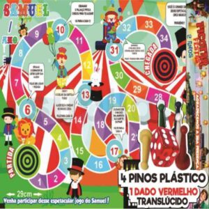 Jogo de Tabuleiro Circo - Dado Vermelho 15mm