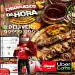 Folheto Churrasco - Couchê 90g/m² - 10 x 14cm - 1000 Unids