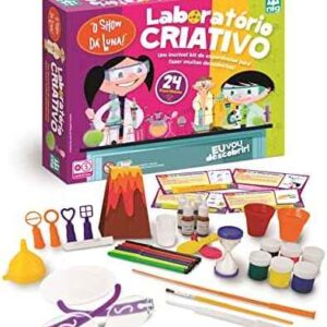 Laboratório Show da Luna Criativo Infantil Kit com 24 Experimentos Super Divertidos, Explorar a Ciência - Nig 0738 | .br