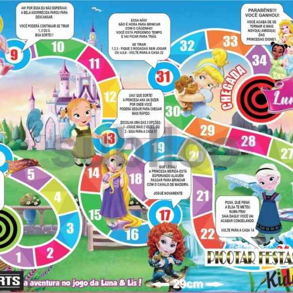 Jogo de Tabuleiro Princesas Disney Baby