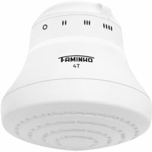 CHUVEIRO ELÉTRICO - DUCHA FAMINHO 4T BRANCA 127V 5400W - FAME  .br: Casa