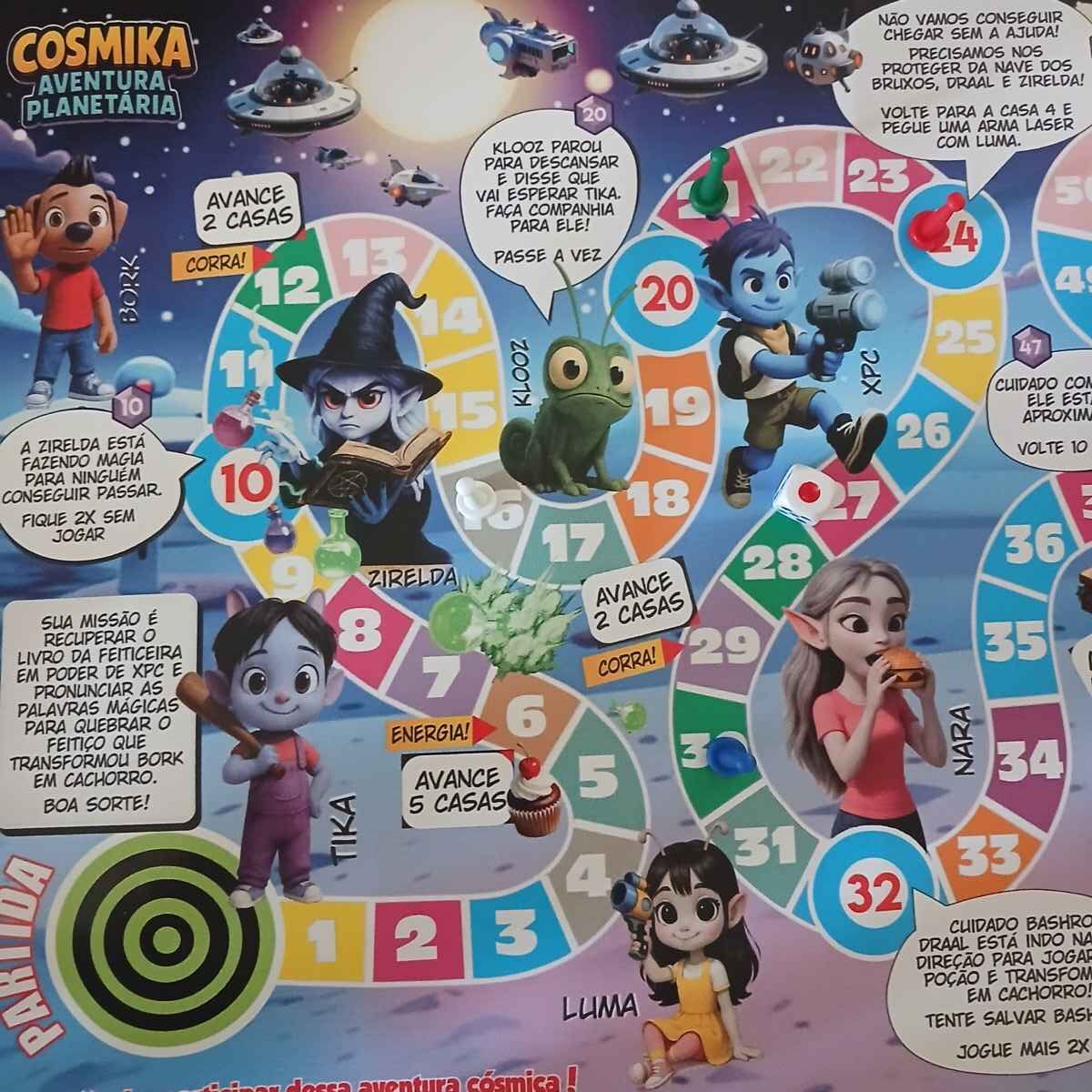 Jogo de Tabuleiro Cosmika Lona - 57 x 75cm