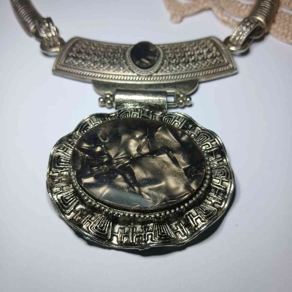 Colar Gargantilha Boho - Choker Vintage Metal Envelhecido